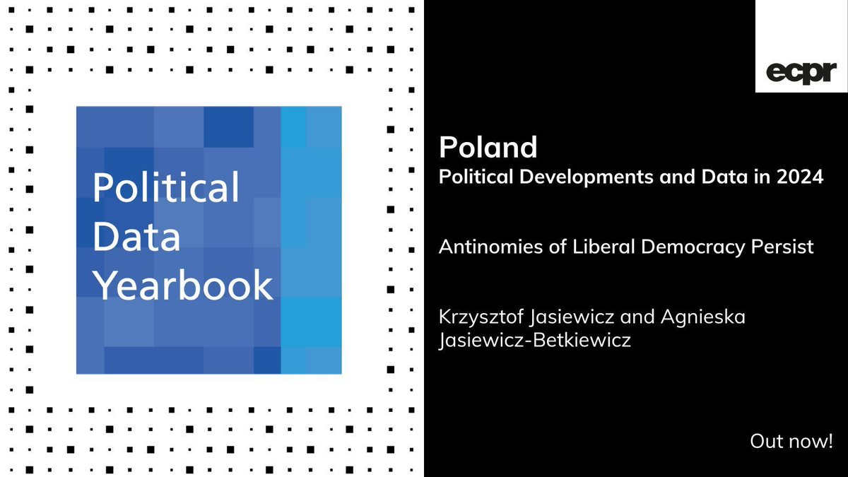 🆕 #Poland #PoliticalData
🇵🇱 Stalemate prevailed in 2024. The coalition's efforts to restore the rule of law were obstructed by both President &amp; Constitutional Tribunal, who were loyal to the opposition, write K Jasiewicz &amp; A Jasiewicz-Betkiewicz.
✍️ buff.ly/WDB0Dam