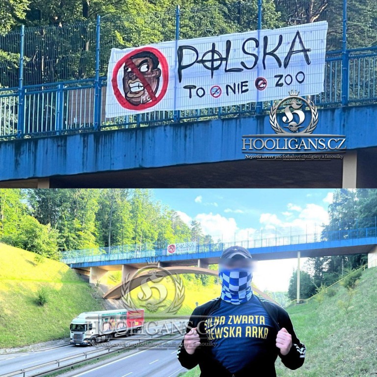 Anti-immigration banner in Poland:

"Poland is not a zoo"