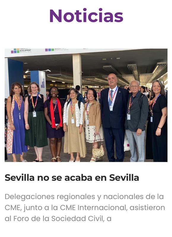 CME_es's tweet image. Ha culminado nuestra participación en el #FfD4, pero en la CME seguimos alzando la voz para que el compromiso con la educación pública y universal sea una realidad en todo el mundo.
Lee más sobre nuestra participación en el evento aquí: CME | Sevilla no se acaba en Sevilla