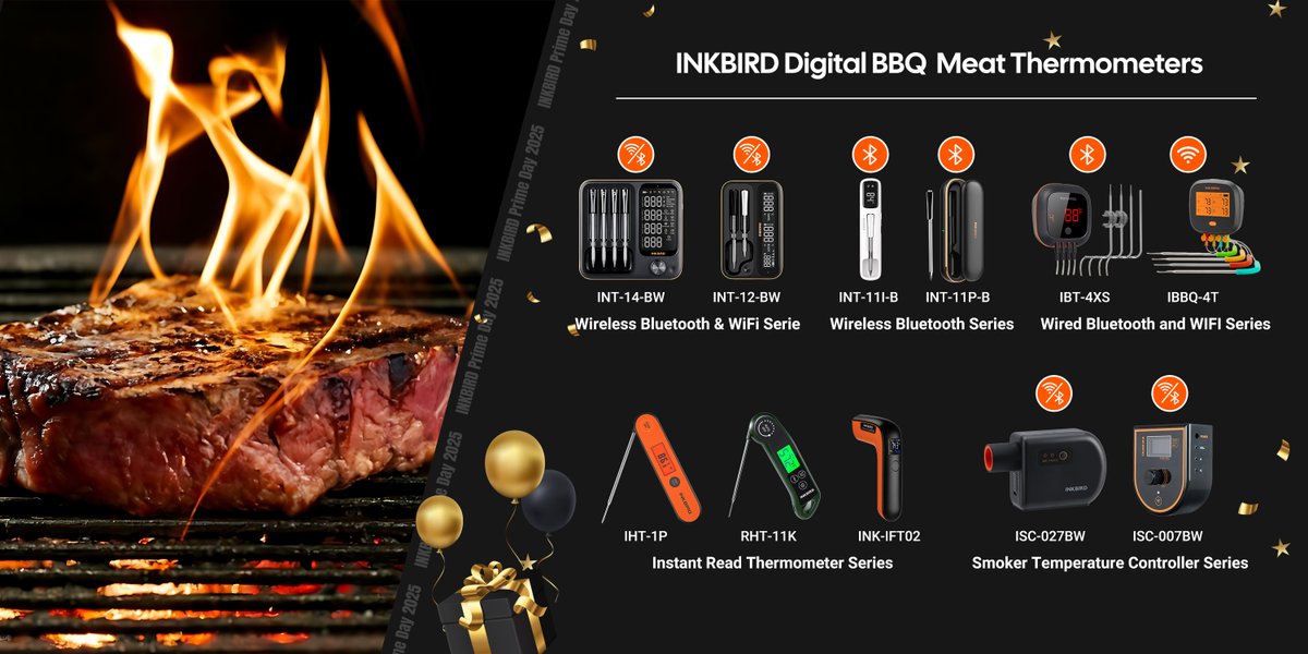 💥💥Stock up on INKBIRD BBQ thermometers and BBQ temperature controller at BIG discounts!

⏰Time: 8th July –11th July

link:amazon.com/s?i=merchant-i…

#inkbird #BBQ  #PrimeDay #SmartHome