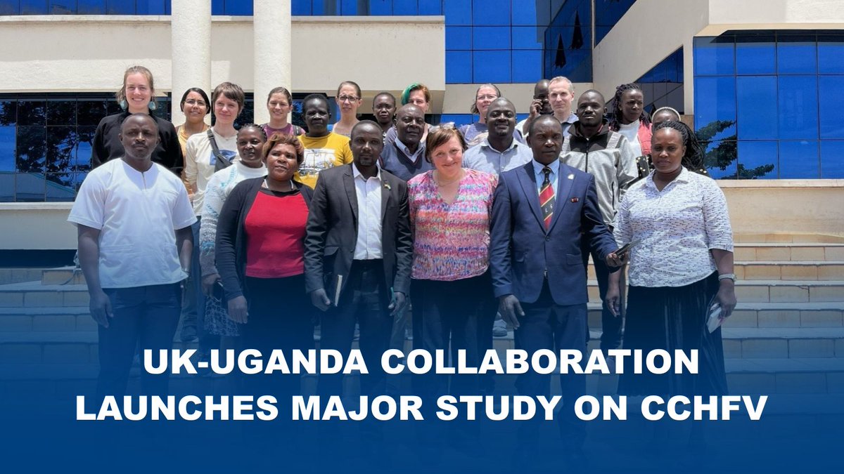 CVRinfo's tweet image. 📢 NEW | UK-Uganda team launches major study on deadly Crimean-Congo Haemorrhagic Fever Virus. (CCHF).
The international partnership will allow scientists to better understand CCHF transmission & immunity in East Africa.
gla.ac.uk/research/az/cv…
@UKRI_News @USDA