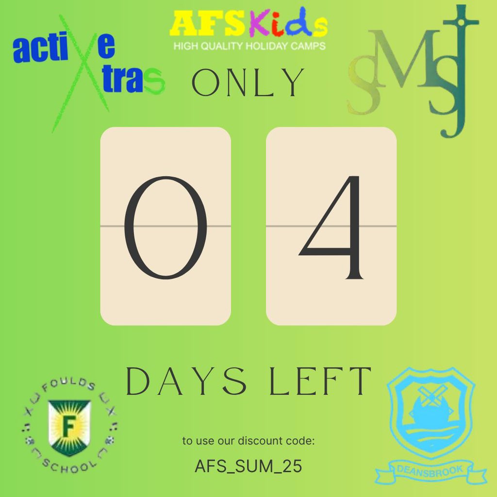 AFSCamps's tweet image. BOOK TODAY FOR @AFSCamps this Summer Holidays!! ⚽️🎨🏅