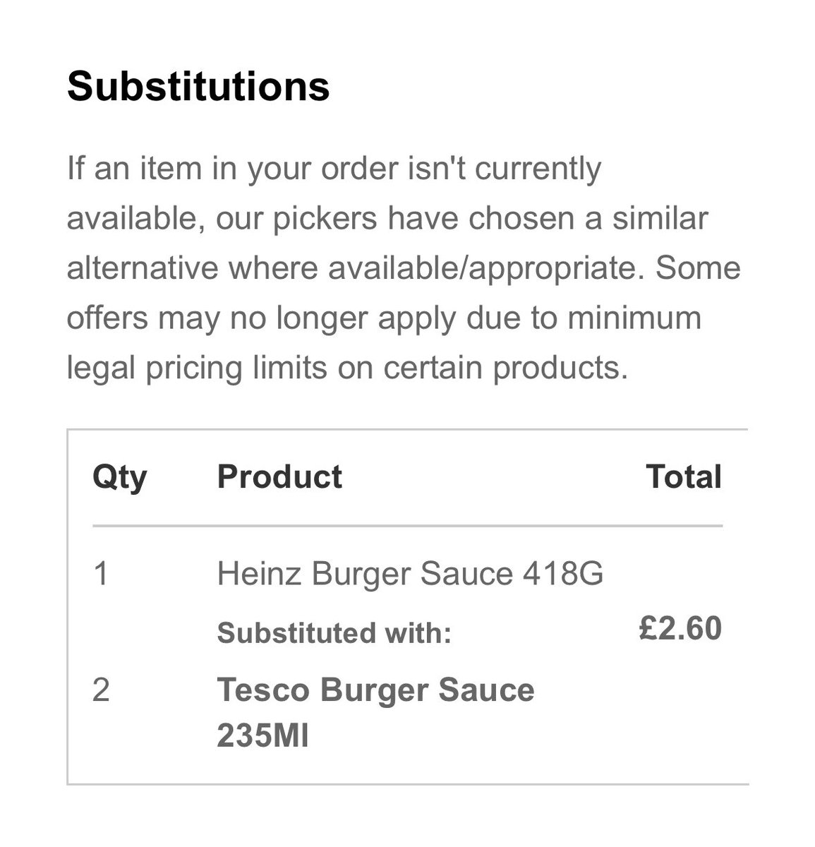 Not cool, Tesco. Not cool.