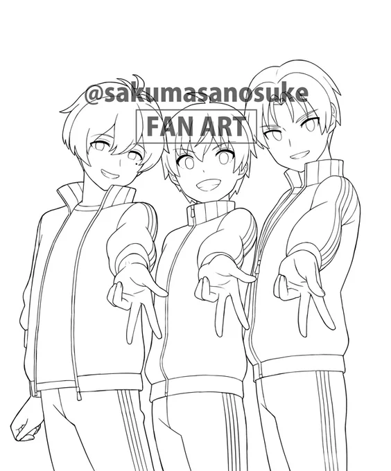 【ファンアートWIP/FAN ART】
『アイドルマスターSideM』より
C.FIRST

線画ができました かわいい〜 