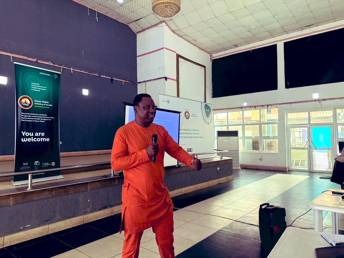 wole_ajay's tweet photo. #Onehealthplan2026

Capacity Development for Health Managers in Nigeria Towards Rational, Realistic, Pragmatic and Comprehensive Plan that informs Health Budget for the people of Osun State.

@SWApGov 
@Fmohnigeria https://t.co/zcxNmgTA9u