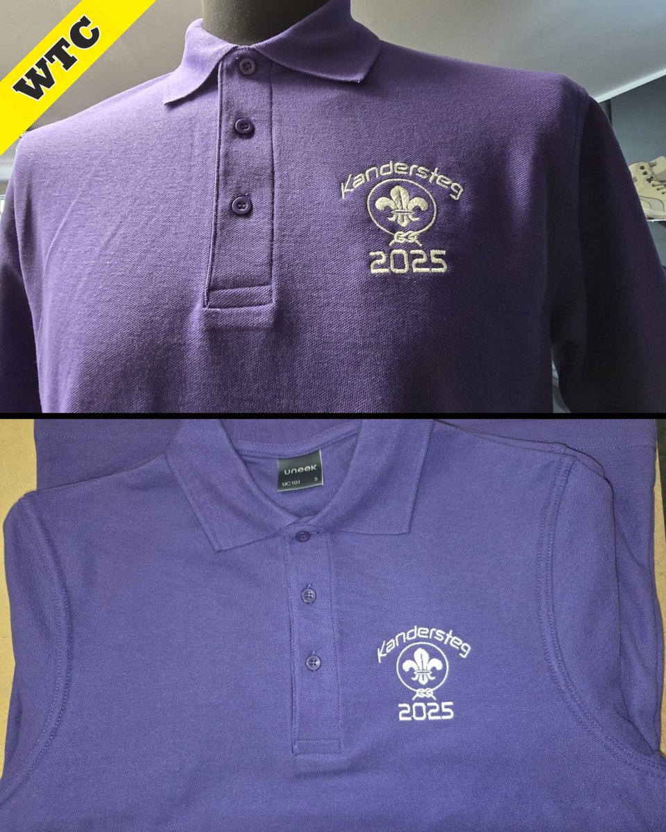 WTCworkwear's tweet image. Off on an adventure! We were proud to kit out the Buckingham, Winslow and District Scouts (BWD Scouts) with custom embroidered polos.  #WTCWorkwear #ScoutingAdventure #EmbroideredTshirts #CustomWorkwear #SupportLocal #ScoutsUK #AdventureReady #TeamWTC #MiltonKeynes