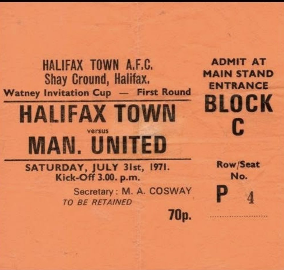 jimbriggs2_jim's tweet image. 8th July Malcolm Musgrave’s birthday. He was assistant manager to Dave Sexton between June 1971 and December 1972. His first game in the role was a Watney Cup game at Halifax which we lost 2-1. Best with a penalty was our scorer. #ManchesterUnited #ManUtd #MUFC #UTFR #GGMU