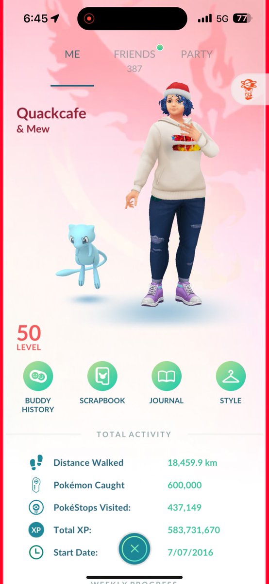 600k catches! And it was a shiny! #PokemonGO