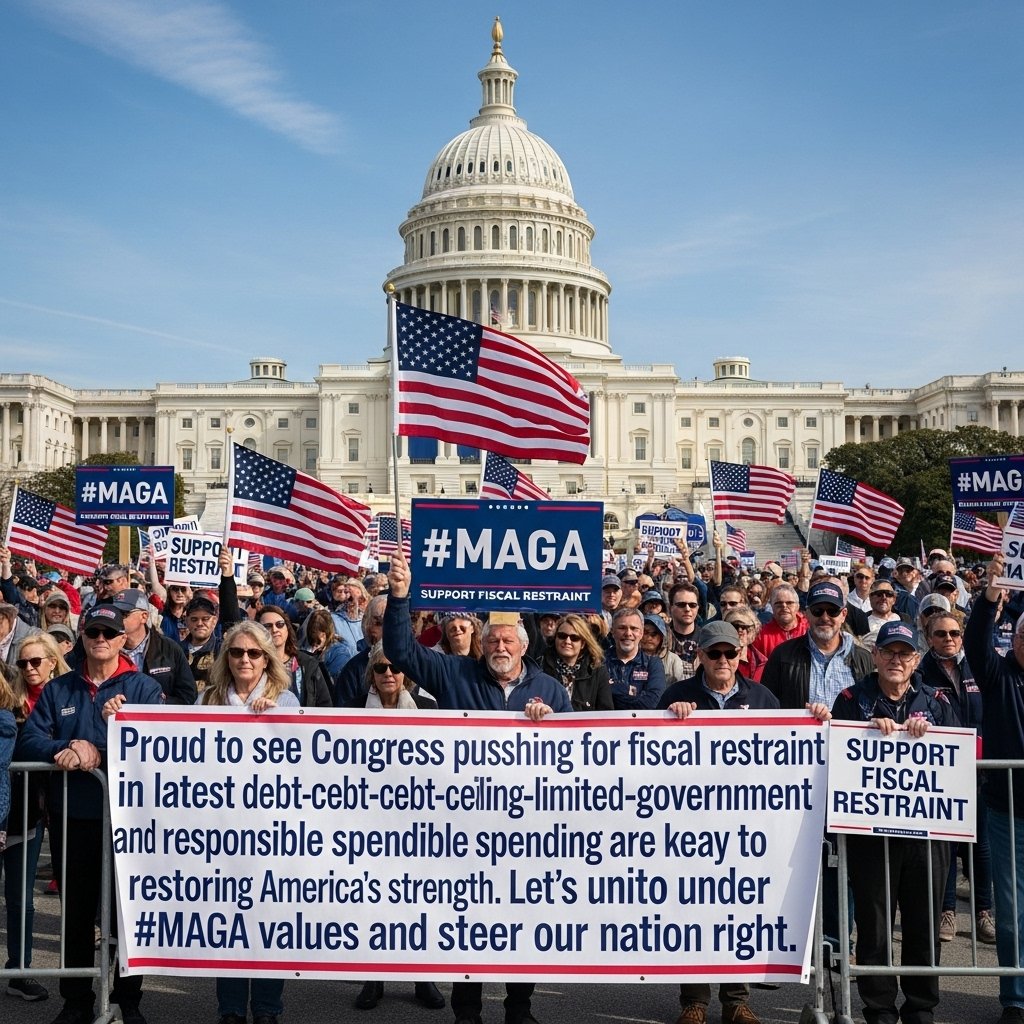 Buzzclick (@buzzclick11) on Twitter photo Proud to see Congress pushing for fiscal restraint in the latest debt-ceiling talks—limited government and responsible spending are key to restoring America’s strength. Let’s unite under #MAGA values and steer our nation right. 🇺🇸 #FiscalResponsibility #LimitedGov #AmericaFirst Proud to see Congress pushing for fiscal restraint in the latest debt-ceiling talks—limited government and responsible spending are key to restoring America’s strength. Let’s unite under #MAGA values and steer our nation right. 🇺🇸 #FiscalResponsibility #LimitedGov #AmericaFirst
