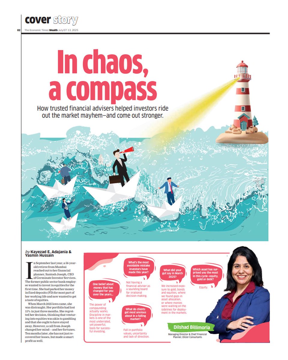 GerminateWealth's tweet photo. Honored to be featured in the latest edition of @etwealth The article, 'In chaos, a compass', highlights how financial advisors guide investors through challenging market conditions. https://t.co/VUuSLgt078