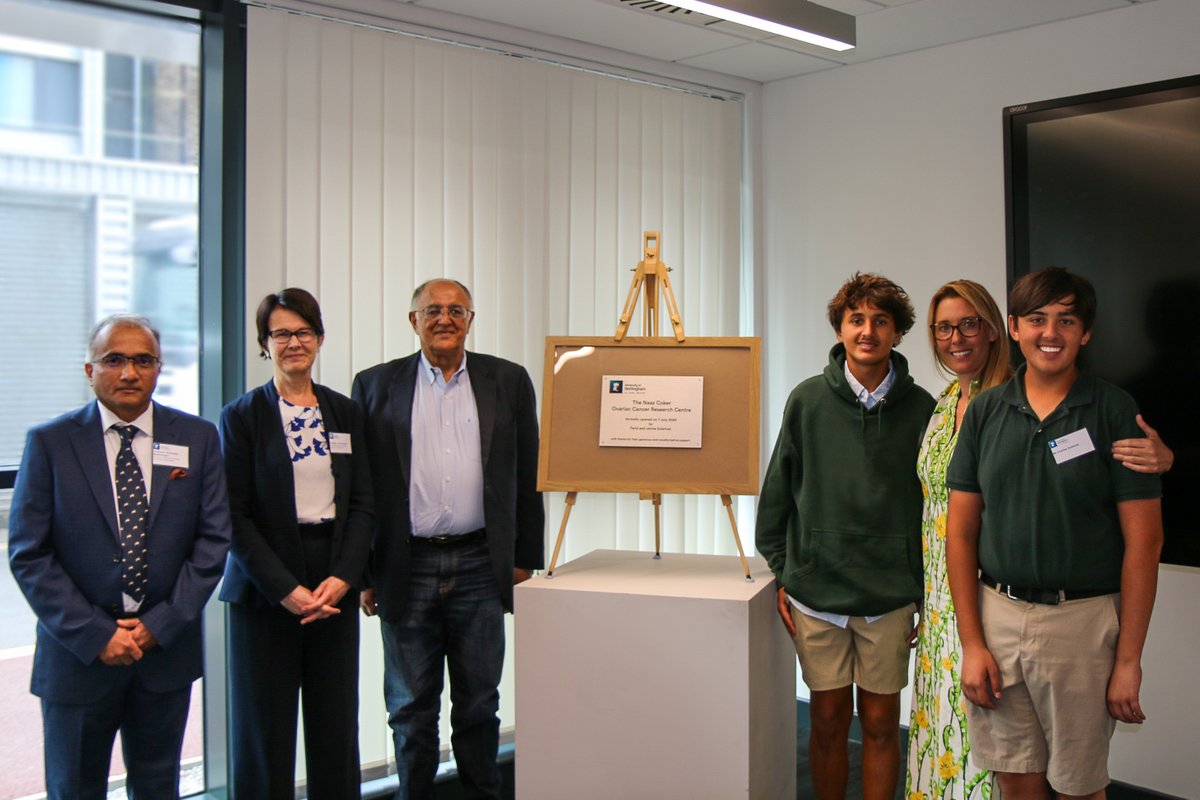 Uni of Nottingham Press Office (@uonpressoffice) on Twitter photo The University <a href="/UoNFacultyMHS/">UoN Medicine and Health Sciences</a> has marked the official unveiling of the Naaz Coker Ovarian Cancer Research Centre bringing together leading scientists to develop innovative new approaches to diagnosing and treating ovarian cancer #OvarianCancer
➡️nottingham.ac.uk/news/novark-op… The University <a href="/UoNFacultyMHS/">UoN Medicine and Health Sciences</a> has marked the official unveiling of the Naaz Coker Ovarian Cancer Research Centre bringing together leading scientists to develop innovative new approaches to diagnosing and treating ovarian cancer #OvarianCancer
➡️nottingham.ac.uk/news/novark-op…