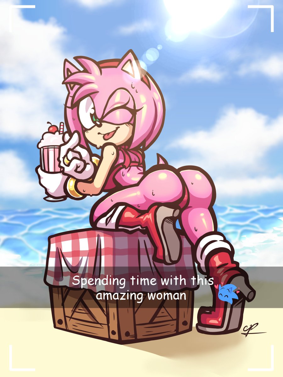 "Nothing better than a day at the beach with your wife 💕"

#SonicTheHedgehog #sonamy #fanart