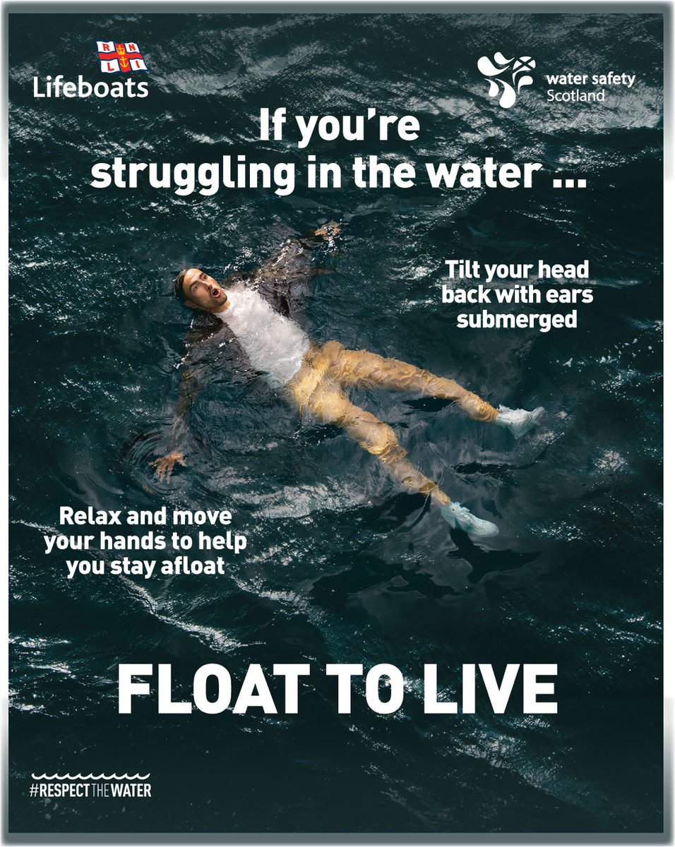 Remember - Float to Live if you find yourself in trouble in the water.
#DrowningPrevention