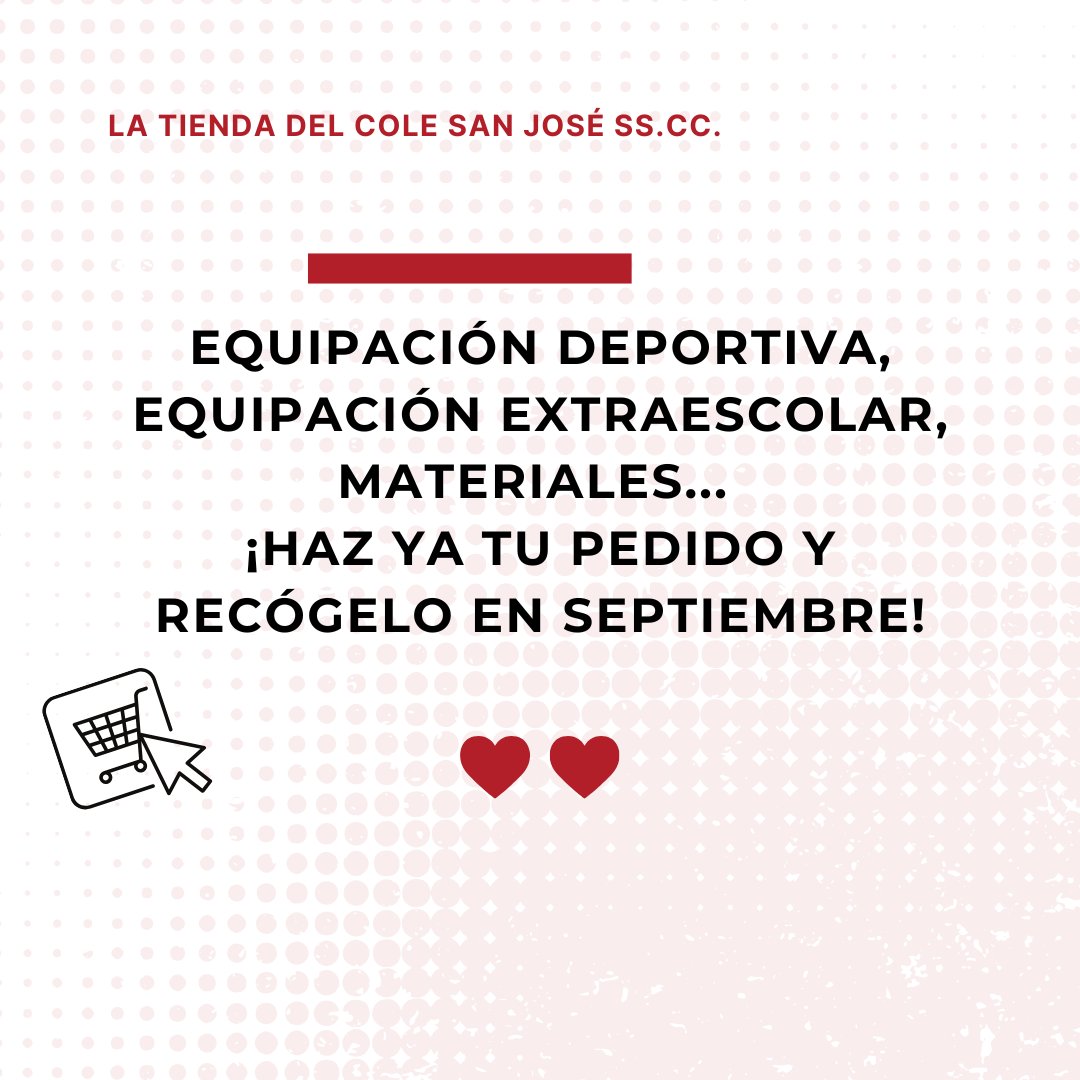 📅 ¡Adelántate al caos de última hora!

Este verano, aprovecha y haz tus compras escolares con calma.

🛒 Nuestra tienda online ya está lista para ti.
¡Organízate sin estrés y disfruta el resto del verano!