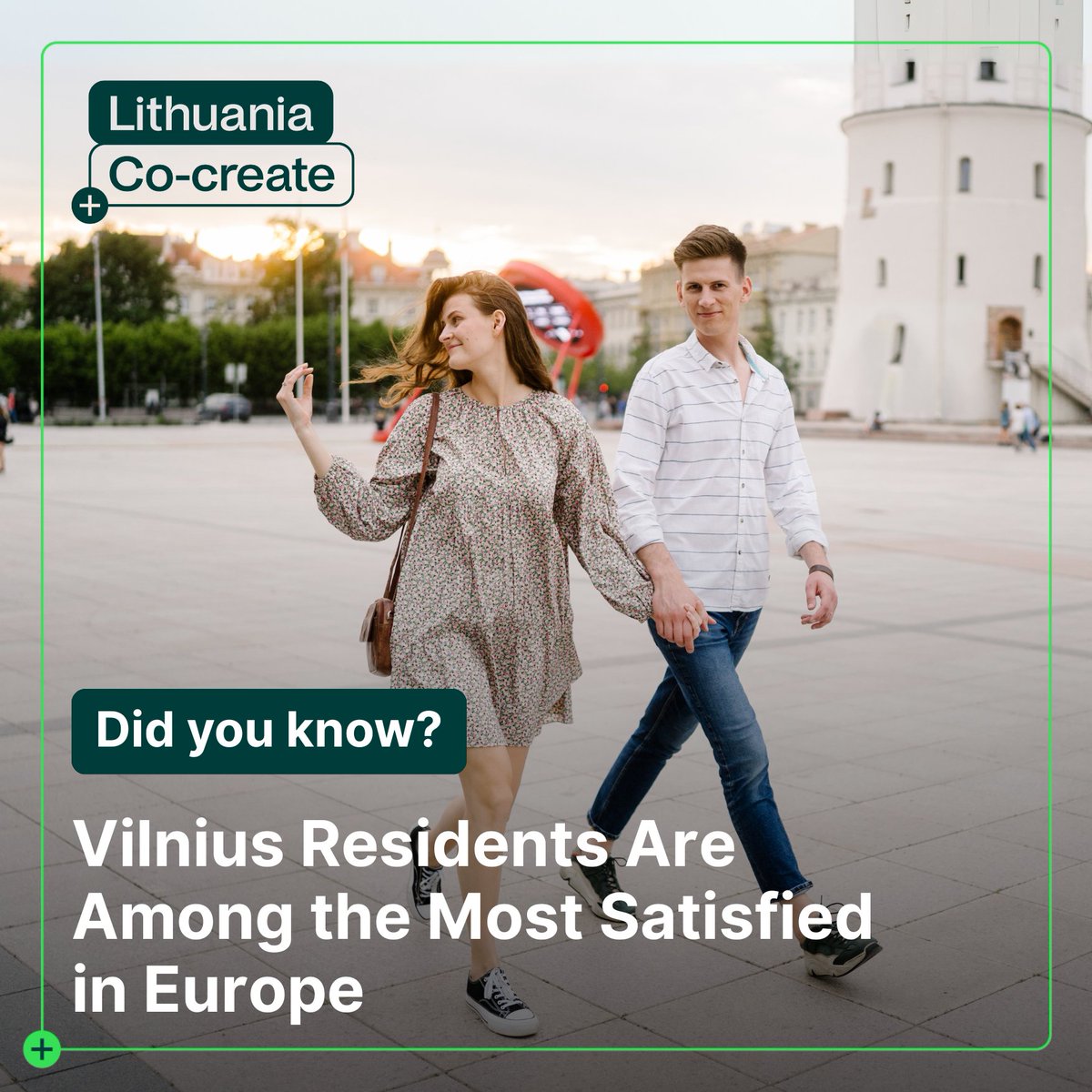 Vilnius ranks among Europe’s most satisfied cities: 85% of residents say they’re happy with life here. Even more striking? 56% say life has improved over the past 5 years – one of the highest scores across 83 EU cities. A capital that truly delivers. #Vilnius #Lithuania