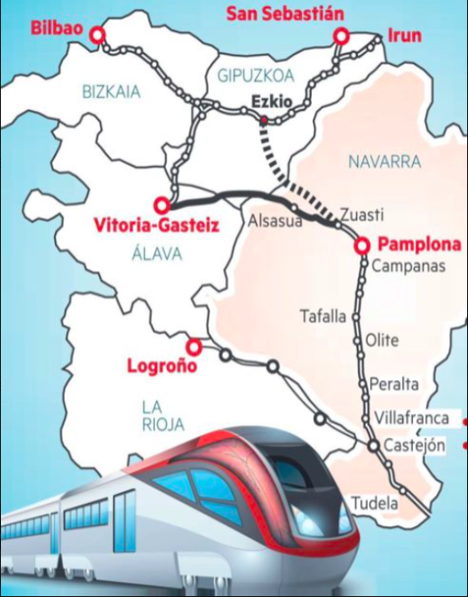 🚂 La conexión ferroviaria ESTRATÉGICA PARA NAVARRA ha sido siempre por EZKIO
🇲🇰 Para construir el Eje Vertical navarro q nos conecta con Europa, y dar RELEVANCIA A NAVARRA al conectar  Atlántico y Mediterráneo
👎Para <a href="/PSOE/">PSOE</a> y <a href="/ehbildu/">EH Bildu</a> NO
🫵Y LAS CATAS⁉️
diariodenavarra.es/noticias/navar…