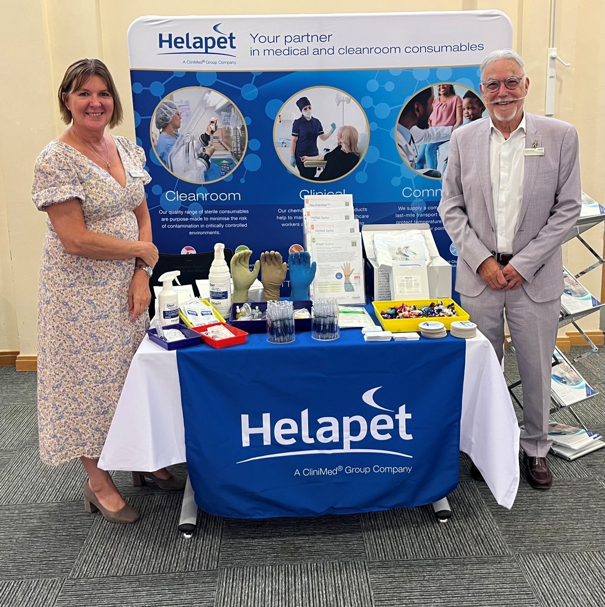 We are exhibiting at the #Aseptic Preparation and Dispensing of Medicines today &amp; tomorrow at Leeds University. Come and visit Sue &amp; Robert and view our range of quality consumable products designed to support safety in #aseptic preparation.

#APDM #AsepticPharmacy #Pharmacy #nhs