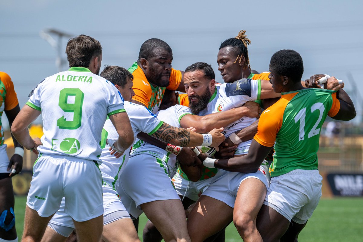 Match 2 going on ' 

Algeria Vs Cote D'ivoire 
<a href="/RockBoom_UG/">Rockboom</a> energizing players all the way 💪
#RockboomRugby
#RACUG25 
#FeelTheAfricanSpirit