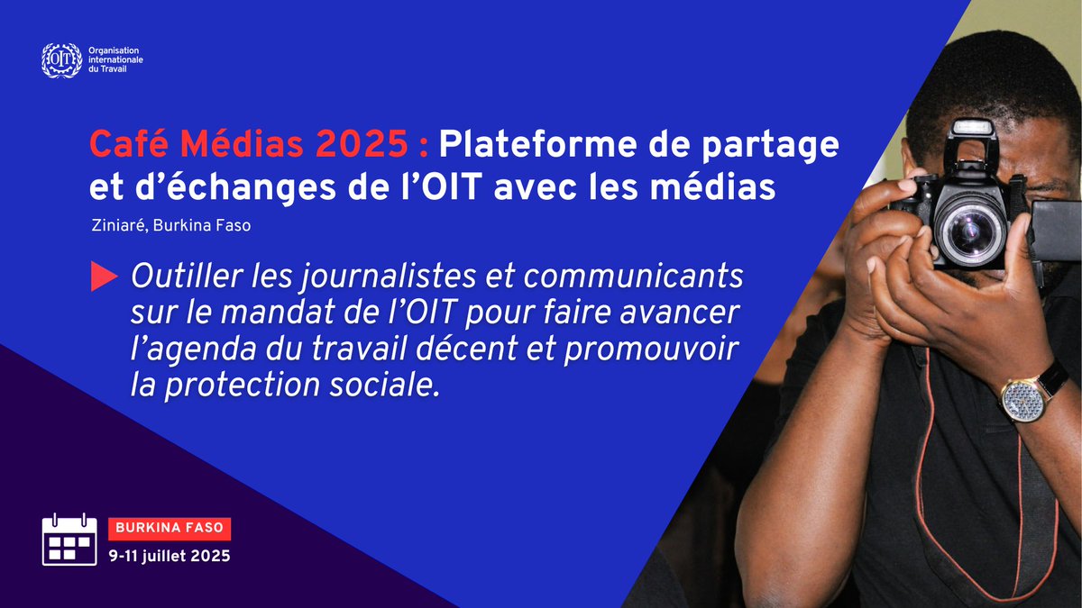 OITAbidjan's tweet image. #OITBurkinaFaso
🎙️A #Ziniaré🇧🇫, le #CaféMédias de @OITAbidjan
mobilise les journalistes et communicants pour mieux faire connaître le mandat de l’#OIT au #BurkinaFaso et renforcer la couverture des enjeux du #TravailDécent.
#JusticeSociale #RAMU #ProtectionSociale #RJC_PS
👇