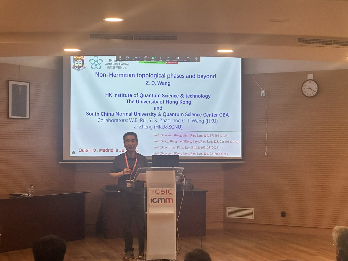 xichen_STA's tweet image. We are starting the conference QuIST IX @icmm_csic