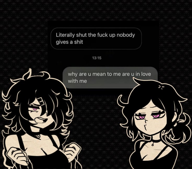 I havent sleep all night but here ya go, some toxic yuricest 🫦🫶 i should draw them w this text lmaooo