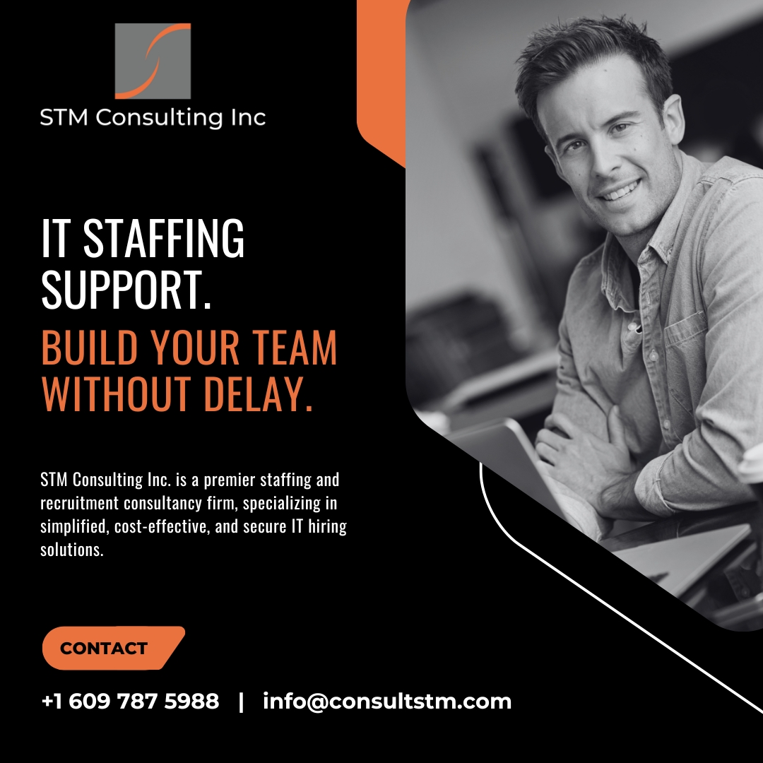 consultstm's tweet image. #STMConsultingInc offers reliable IT staffing support to help you build your team faster and without delay. consultstm.com

#DelawareStaffing #DelawareHiring #ClaymontHiring #ITStaffingDelaware #HiringDelaware #DelawareConsultants #HireInDelaware #ClaymontCompanies