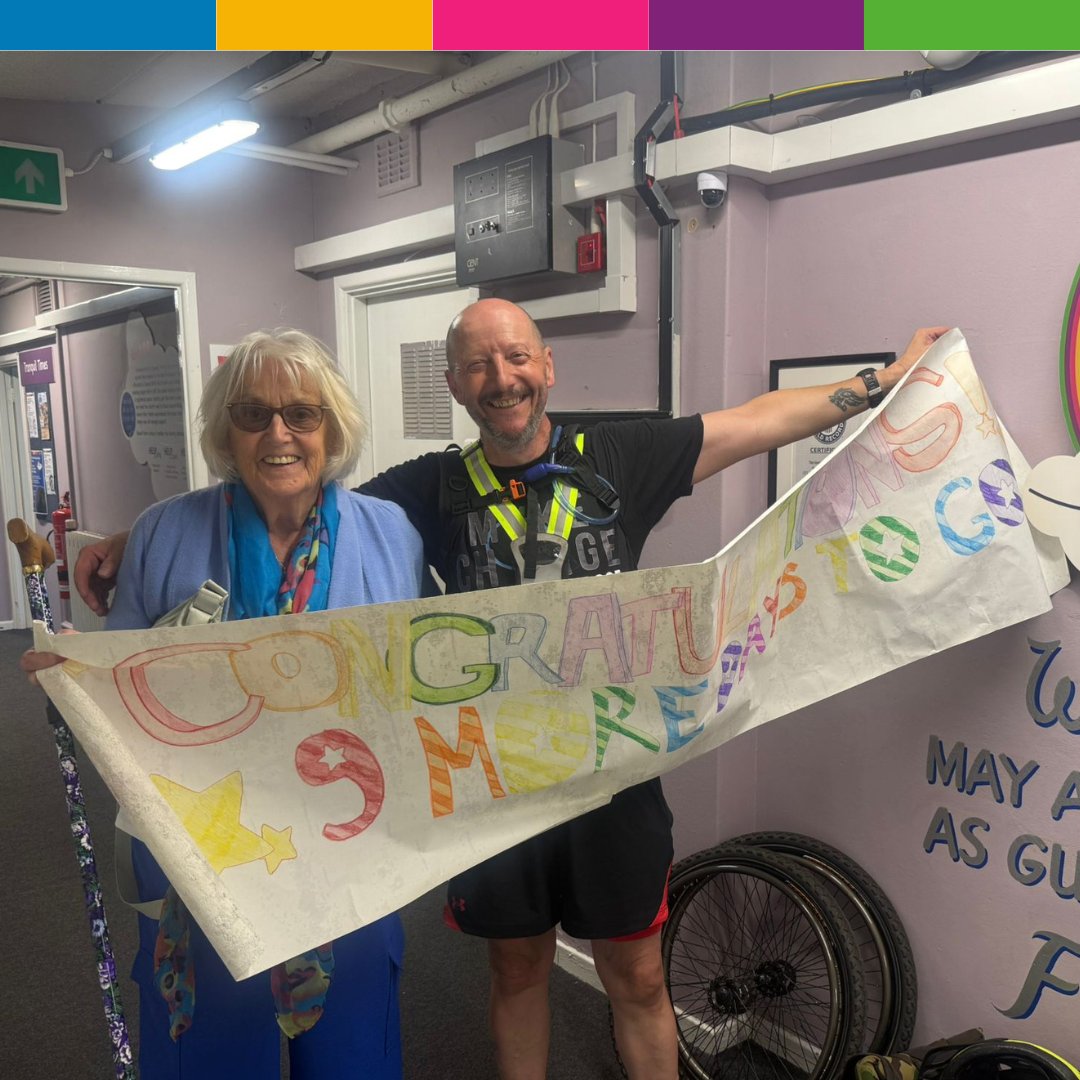 It was brilliant to welcome Andy Craddock to the centre yesterday.  Such a brilliant achievement and we are delighted that he has chosen us as his Birmingham charity.  Good luck for the rest of the challenge
To support Andy, you can donate here - tinyurl.com/2y64vd8n