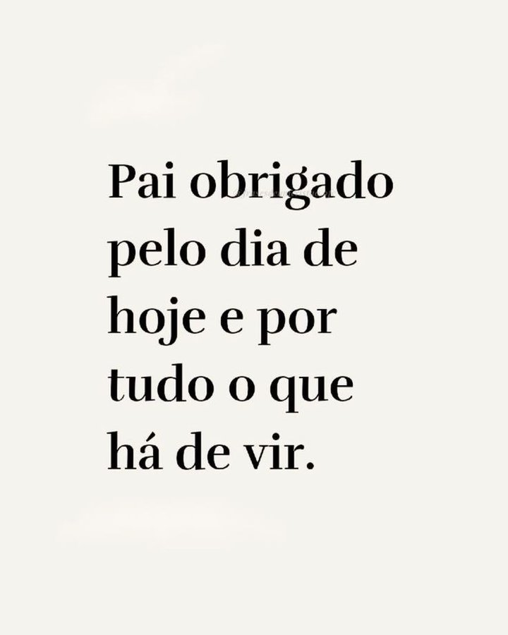Obrigado Pai ❤