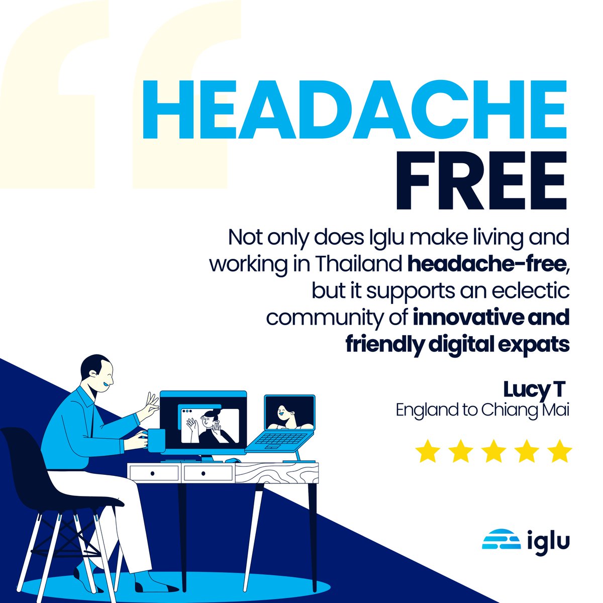 At Iglu, professionals like Lucy become part of a vibrant, remote-first community designed around career-aligned projects, true location flexibility, and meaningful professional support.

Explore how we support global professionals at iglu.net/join/

#iglu #remotework