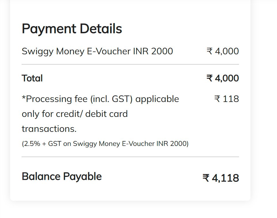 ICICI charging 2.5% markup on Swiggy vouchers via iShop…
Bhai ye dining benefit tha ya dining penalty? 🍽️➡️💸