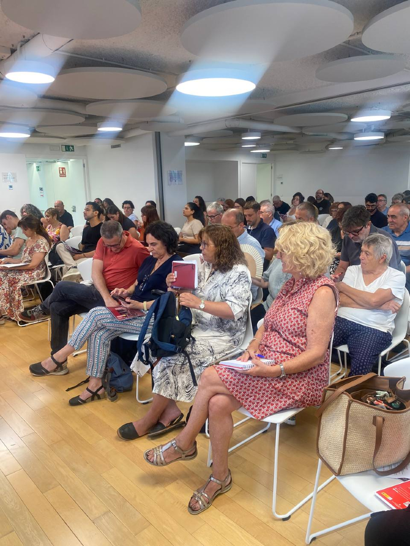 Avui ha començat la 34a escola d'estiu de CCOO de Catalunya, enguany sota el lema "Temps de cures. Temps de vida. Per un pacte nacional de les cures"
