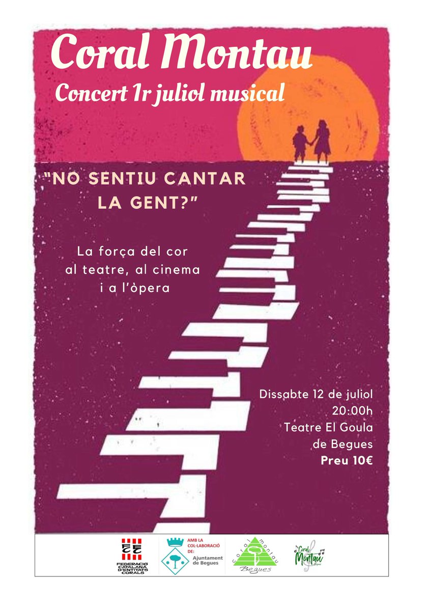 Centre Cívic El Roure (@ccelroure) on Twitter photo 🎶 Si vols descobrir la força del cor al teatre, al cinema i a l'òpera, no et perdis el 1r Juliol Musical de la <a href="/CoralMontau/">Coral Montau Begues</a> que tindrà lloc dissabte, 12 de juliol, al Teatre El Goula 🗣️ 🎶 Si vols descobrir la força del cor al teatre, al cinema i a l'òpera, no et perdis el 1r Juliol Musical de la <a href="/CoralMontau/">Coral Montau Begues</a> que tindrà lloc dissabte, 12 de juliol, al Teatre El Goula 🗣️