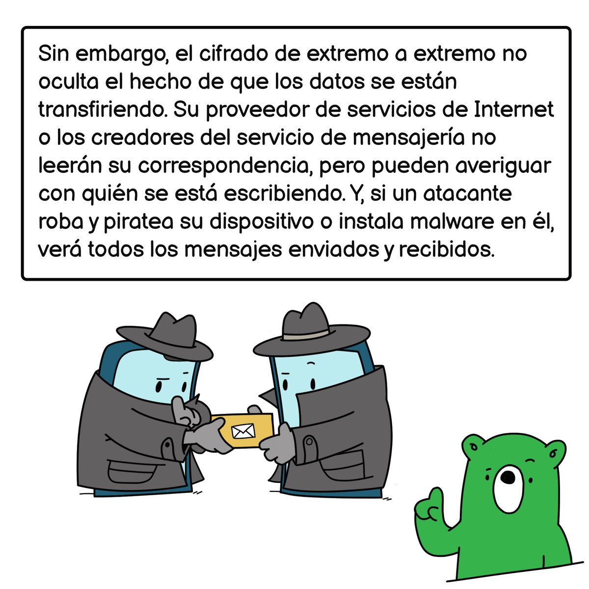 🔒 El cifrado de extremo a extremo es muy importante para tu privacidad 👀👇