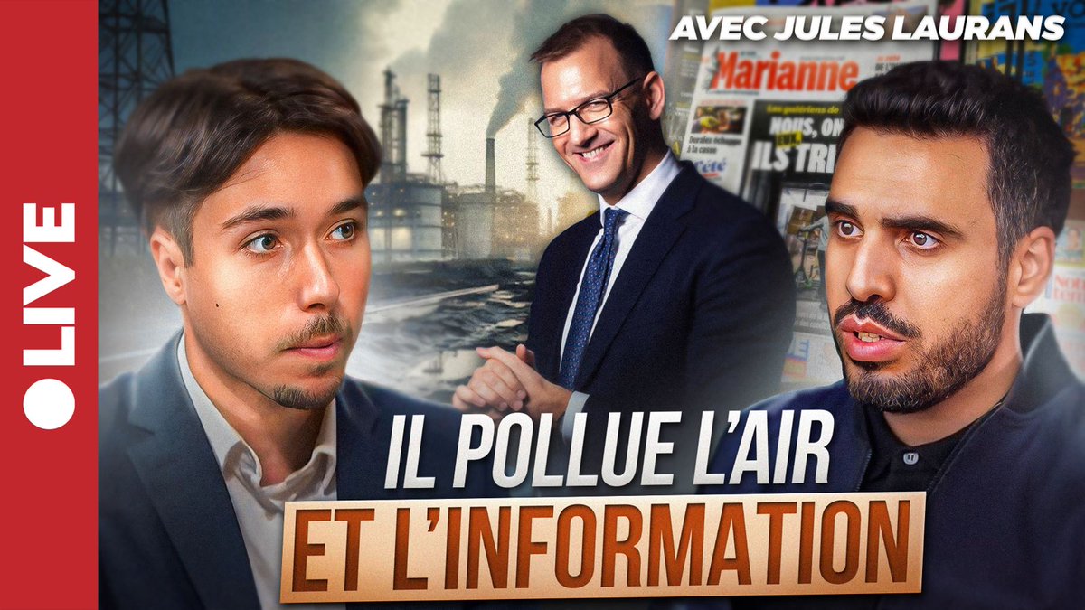Idriss J. Aberkane Ph.D x3 (@idrissaberkane) on Twitter photo Fnac-Darty, Editis (Robert-Laffont, Plon, Cherche-Midi), Casino, Elle, Marianne, Franc-Tireur...
Daniel Kretinsky, le gros charbonnier qui tâche, héros de la presse-poubelle parisienne
Portrait ce soir en direct à 19h avec <a href="/Jules_Laurans/">Jules Laurans</a>
youtube.com/live/WycPybcmT… Fnac-Darty, Editis (Robert-Laffont, Plon, Cherche-Midi), Casino, Elle, Marianne, Franc-Tireur...
Daniel Kretinsky, le gros charbonnier qui tâche, héros de la presse-poubelle parisienne
Portrait ce soir en direct à 19h avec <a href="/Jules_Laurans/">Jules Laurans</a>
youtube.com/live/WycPybcmT…
