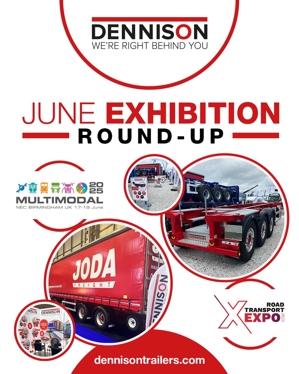 Dennison Trailers (@dennisontrailer) on Twitter photo June was packed with energy, conversations and connections as we exhibited at <a href="/multimodal/">Multimodal 2025</a> and <a href="/RTXPO_/">Road Transport Expo</a> 2025 — two fantastic events that brought the industry together. Got a photo from the stand? Tag us — we’d love to see it!
👉 Want to keep the convo going? ow.ly/tGbo50Wl1am June was packed with energy, conversations and connections as we exhibited at <a href="/multimodal/">Multimodal 2025</a> and <a href="/RTXPO_/">Road Transport Expo</a> 2025 — two fantastic events that brought the industry together. Got a photo from the stand? Tag us — we’d love to see it!
👉 Want to keep the convo going? ow.ly/tGbo50Wl1am