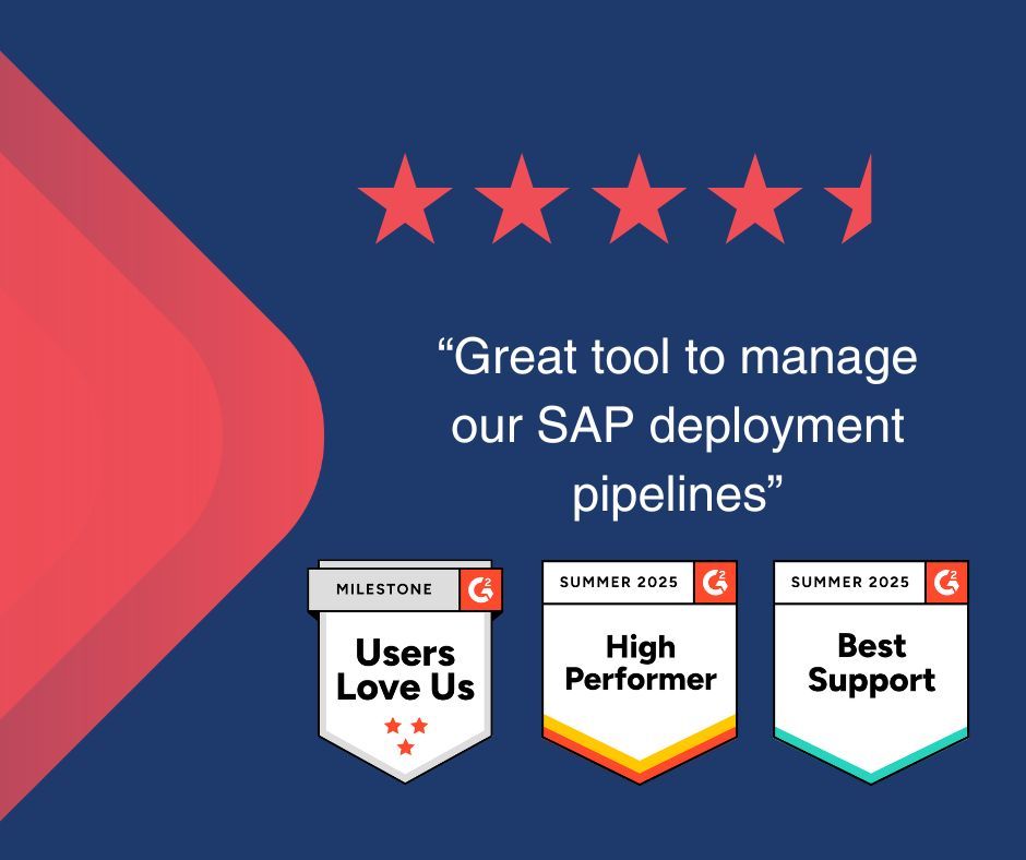 🎉 Testimonial Tuesday 🥰

“Rev-Trac helps us orchestrate and synchronize changes across 11 different SAP platforms automatically.”

Want to see what our customers are saying about us? Check out our verified reviews on G2: g2.com/products/rev-t…

#sap #testimonialtuesday