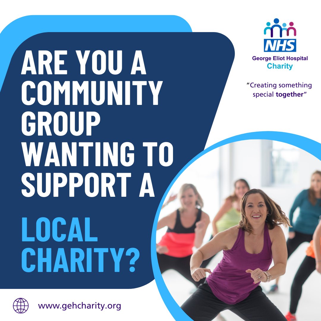 🌟 Calling All Community Groups! Let’s Make a Difference Together! 💙

Are you part of a local club, faith group, hobby circle or community organisation looking to give back? George Eliot Hospital Charity would love to partner with you! 💫

Whether it’s hosting a fundraiser,