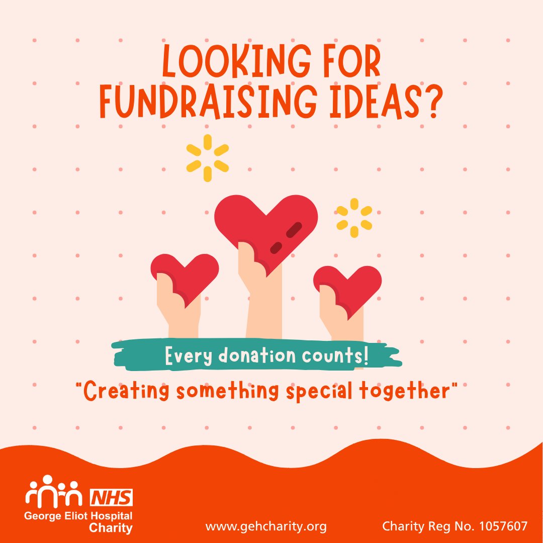 🌟 Looking for fundraising ideas? 🌟

Whether you're planning something big or small, we've got plenty of inspiration to get you started! Check out our A to Z of fundraising ideas on our website gehcharity.org/fundraising/ or request a fundraising pack today and support your local