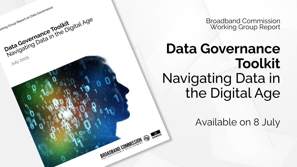 UNBBCom's tweet image. Join us today at #WSIS+20, Geneva for the launch of the 'Data Governance Toolkit: Navigating Data in the Digital Age'
This new toolkit is practical, modular by design, future-ready and built for inclusion.
📍16:30 to 17:30 in Room C, Palexpo, Geneva
bit.ly/data__gov