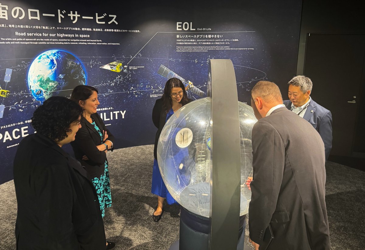 Astroscale UK & Europe (@astroscale_uk) on Twitter photo It was a pleasure to host Kaoutar Abousmir, Head of International Space Strategy and Tania Celani, Deputy Director, International, Resilience and Regulation for Space, from <a href="/SciTechgovuk/">Department for Science, Innovation and Technology</a>, Eva Georgiou, International Relations Lead at the <a href="/spacegovuk/">UK Space Agency</a>, and Tyler Davies, Senior It was a pleasure to host Kaoutar Abousmir, Head of International Space Strategy and Tania Celani, Deputy Director, International, Resilience and Regulation for Space, from <a href="/SciTechgovuk/">Department for Science, Innovation and Technology</a>, Eva Georgiou, International Relations Lead at the <a href="/spacegovuk/">UK Space Agency</a>, and Tyler Davies, Senior