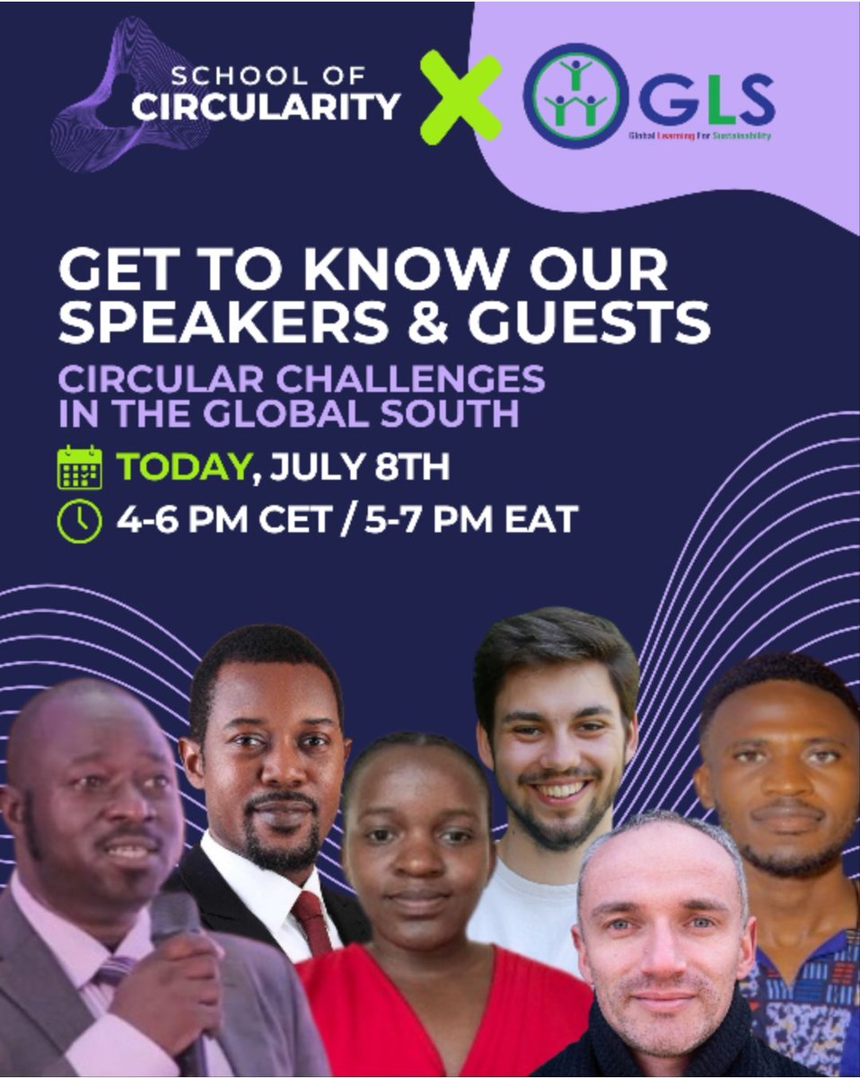 GlobalLUg's tweet photo. 🕔 5️⃣ hrs To Go❕❕
We are very happy to bring together:
🎤 youth leaders
🎤 circular economy advocates
🎤 and sustainability enthusiasts
🌍 All from the Global North & South!
#GreenTrade
#climatejusticeNow https://t.co/NSFJVmAtDp