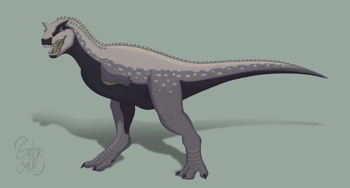Gatorsaur's tweet image. Friendlyfire on @cirmented 🌱

🌿🍃🌾

#dinosaurs #dinosaurs #dinosaurart #art #artist #dinosaurartist #carnotaurus #carno