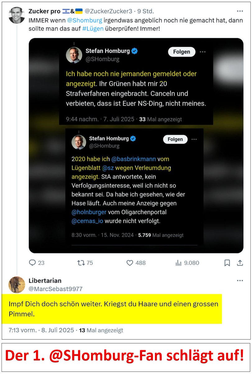 Oh, der 1. <a href="/SHomburg/">Stefan Homburg</a>-Fan schlägt in den Drukos auf.
Man muß sie einfach mögen!