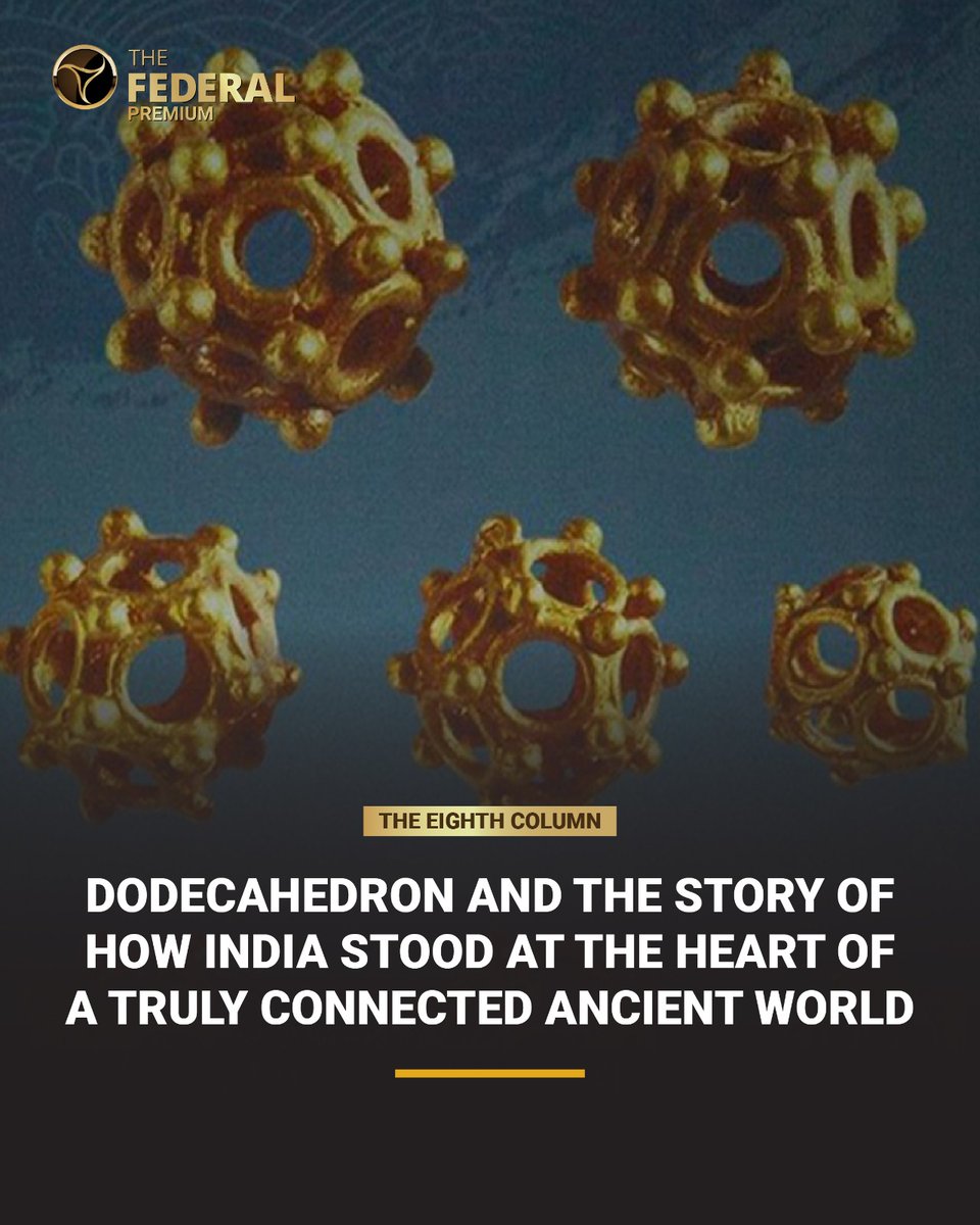 TheFederal_News's tweet photo. #TheEighthColumn | The dodecahedron at #Pattanam adds a new dimension to extensive evidence for a robust early historic #TradeNetwork linking the #MalabarCoast to the #Mediterranean, Red Sea, and #SoutheastAsia, writes @RajeevSantharam.
Read more: https://t.co/HCKIFOsiZc https://t.co/moKukDkRMq