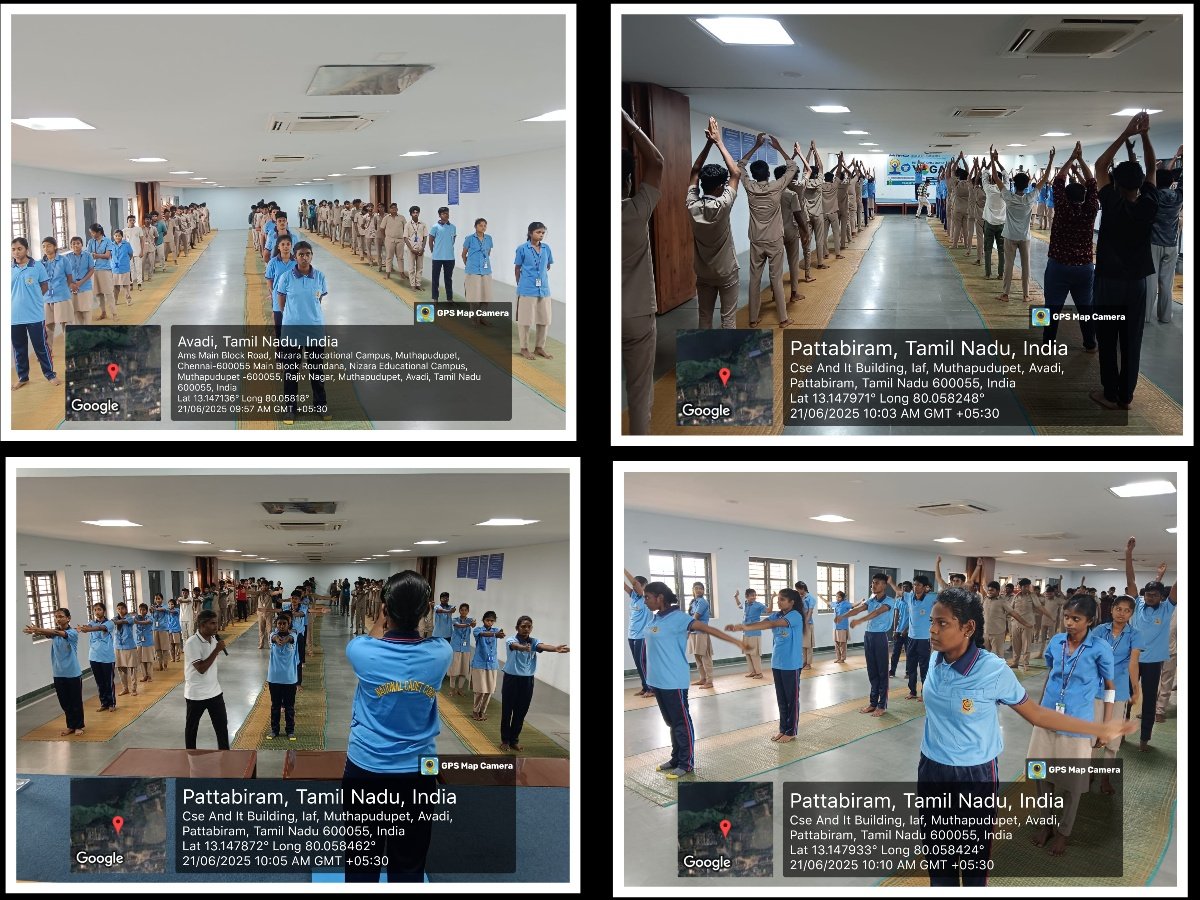 NSSANNAUNIV's tweet photo. International Yoga Day 2025
The NSS Unit of Aalim Muhammed Salegh College of Engineering celebrated International Yoga Day on 21st June with over 130 participants. Students and faculty joined together to perform various yoga postures, promoting unity of mind and body. https://t.co/MBeHuS3AIH