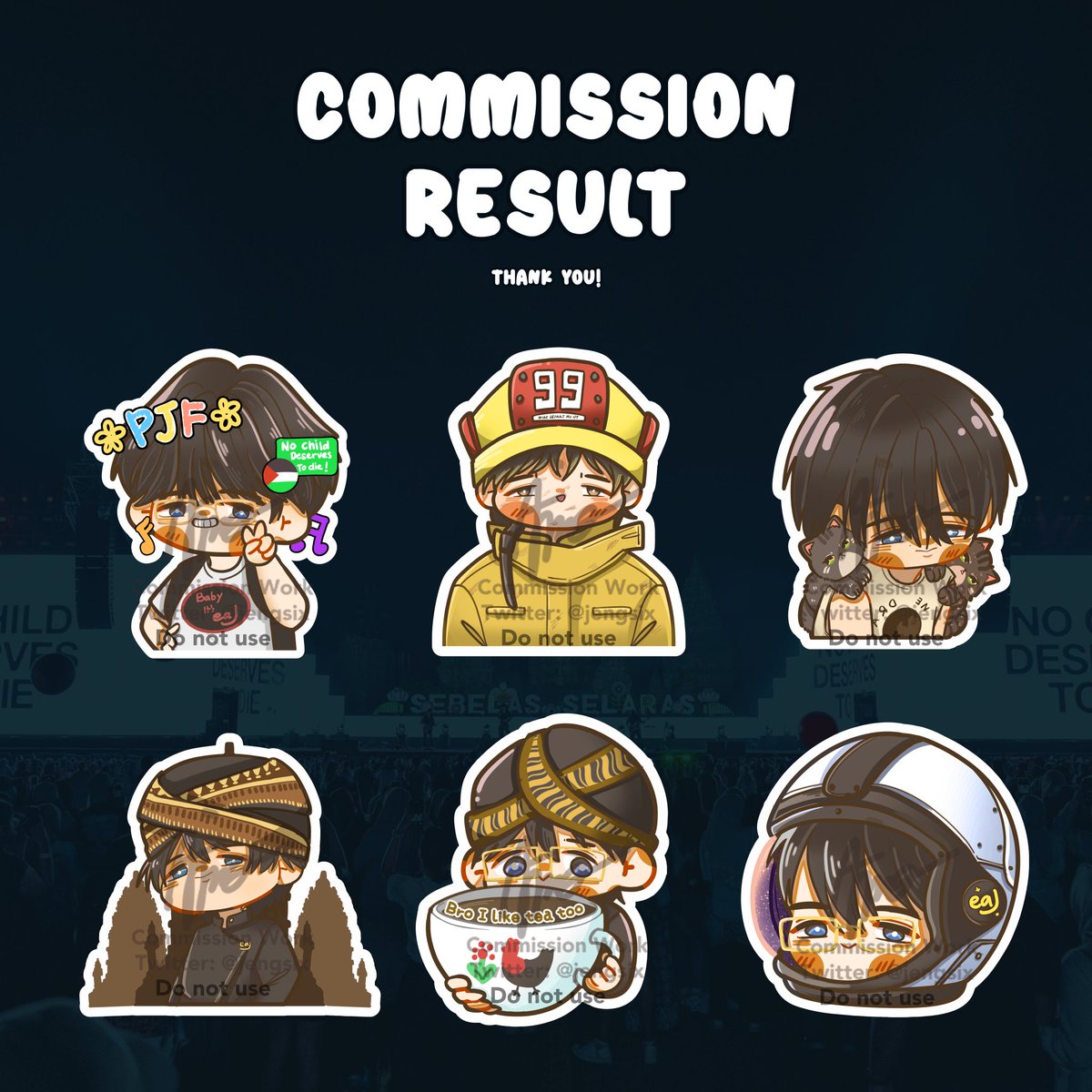 jengsix's tweet image. Commission result for :
@pikachoops @atikaily @nunanyakotaro @sunmoonphile @geonganhaeyo_ @smilefloweritme
Thank you for commissioning me, i enjoy drawing this so much and see you for the next eaJ concert!!!
(づ&gt; v &lt;)づ♡ #Ajengtriscommission #chibi #eaJ1EP #eaJinPJF