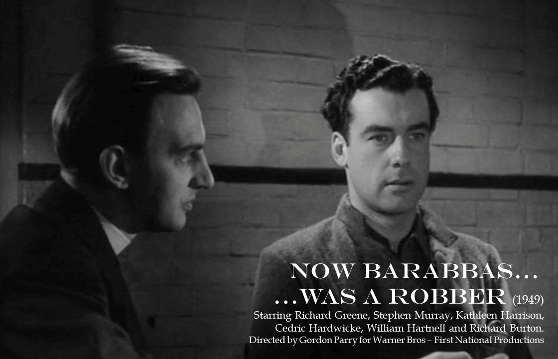 TalkingPicsTV's tweet photo. Life behind bars in post-war Britain in this all star drama!
π½οΈ NOW BARABBAS WAS A ROBBER (1949) 8:55am β #RichardGreene #CedricHardwicke #KathleenHarrison #WilliamHartnell #StephenMurray #RichardBurton drama #TPTVsubtitles https://t.co/iSK0Jz13zN