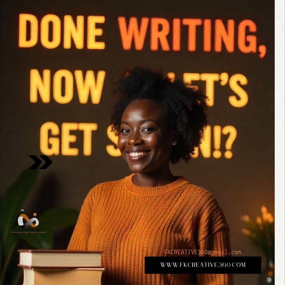 Done writing. Now let’s get seen. 👑📚

✨ Let’s make sure the world hears what you’ve written.

📩 DM "VISIBILITY" now to amplify your impact.

#BookMarketing #AuthorVisibility #BookToBrand #FkCreative360 #GetSeen  #StoryTeller #fyp #reels #StrategyOverHustle #NewBookLaunch
