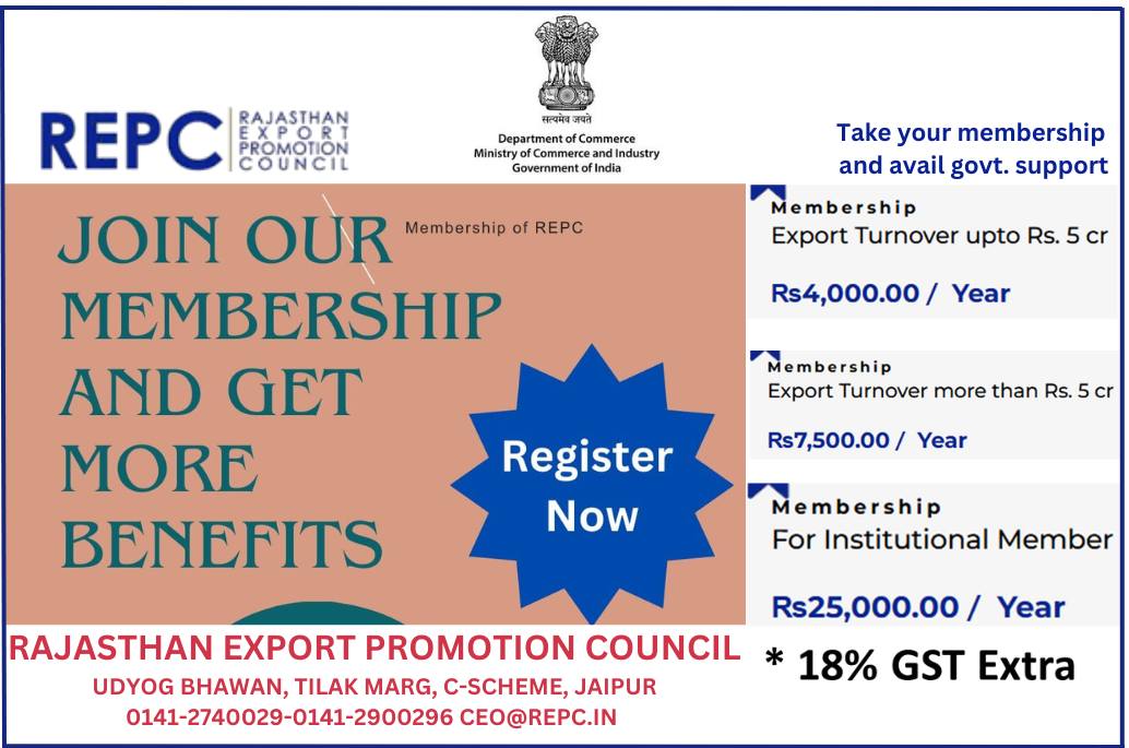 Rajasthan Export Promotion Council (REPC) tweet media