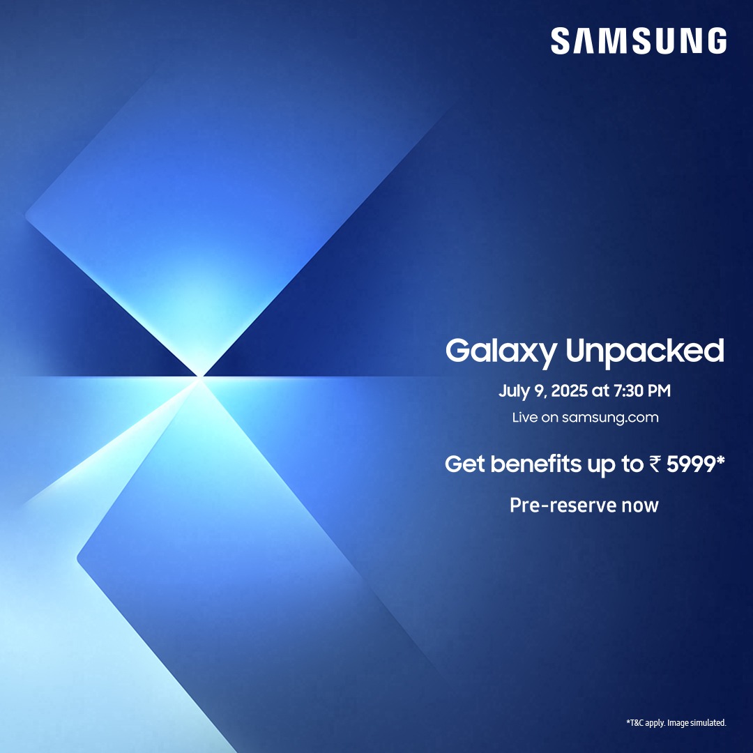 blogger_ankur's tweet photo. Circle July 9 on your calendar - Galaxy Foldables are ready to unfold something big. 7:30 PM sharp.
What are you most excited to see? 👇
📸 Camera
💎 Sleek design
📺 Massive screen
Pre-reserve → https://t.co/rkUNtToJTV #GalaxyUnpacked #GalaxyAI #Samsung https://t.co/vYXlWuOj1C